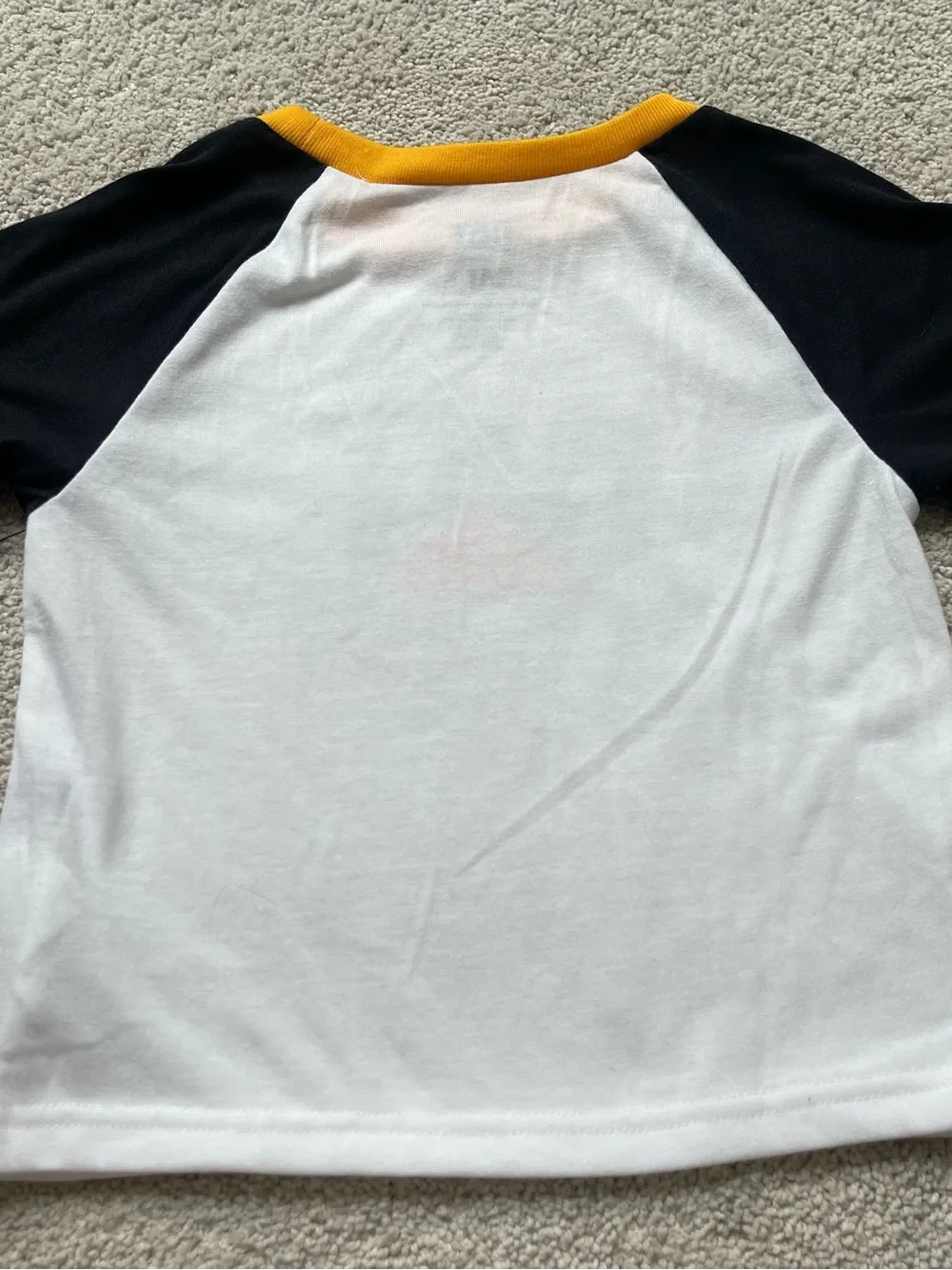 CAT Caterpillar Toddler 4T Raglan Logo Pajama Sleep Shirt NWT Yellow Black